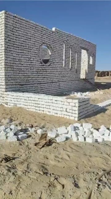 An early stage of the LK Dunes house